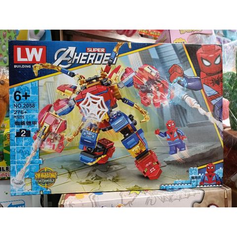 Hộp Lego Lắp Ghép Mô Hình Robot Người Nhện Super Heroes 2058-2 - Đồ Chơi Tăng Cường Sáng Tạo Cho Trẻ Em