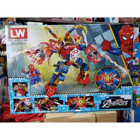 Hộp Lego Lắp Ghép Mô Hình Robot Người Nhện Super Heroes 2058-2 - Đồ Chơi Tăng Cường Sáng Tạo Cho Trẻ Em
