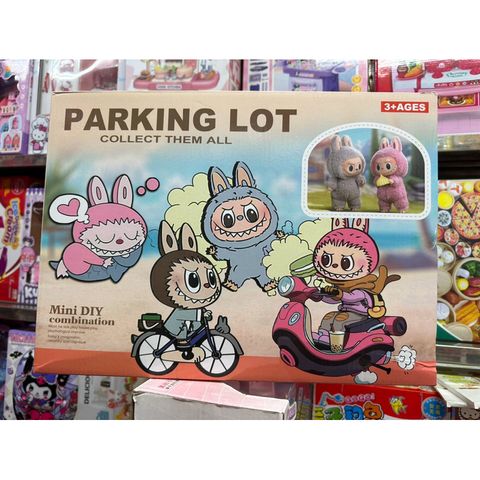Hộp Đồ Chơi Lắp Ghép Đường Trượt Labubu PARKING LOT 111-444 - Đồ Chơi Xếp Hình Giáo Dục Cho Trẻ Em