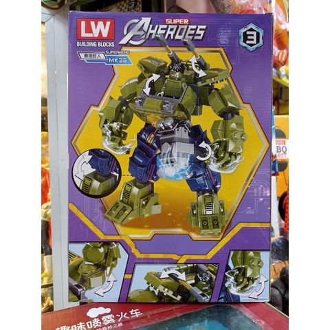 Hộp Lego Lắp Ghép Mô Hình Robot Super Heroes 2077-3 - Đồ Chơi Sáng Tạo Cho Trẻ Em và Người Hâm Mộ Siêu Anh Hùng
