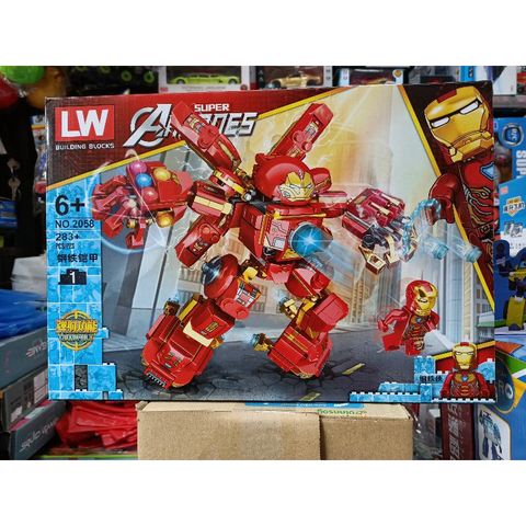 Hộp Lê Gô Lắp Ghép Robot Người Sắt Super Heroes 2058-1 - Bộ 283 Chi Tiết Xây Dựng Đồ Chơi Sáng Tạo Trẻ Em