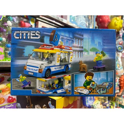 Hộp lê gô lắp ghép mô hình xe ô tô Ice Cream 11528