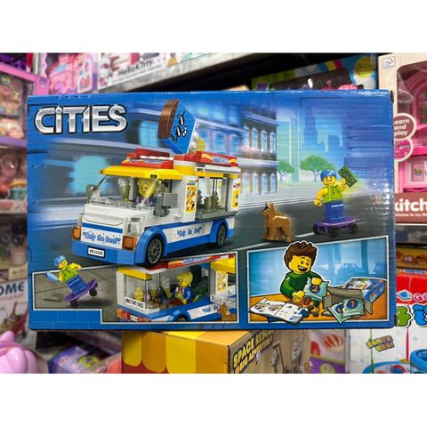 Hộp lê gô lắp ghép mô hình xe ô tô Ice Cream 11528