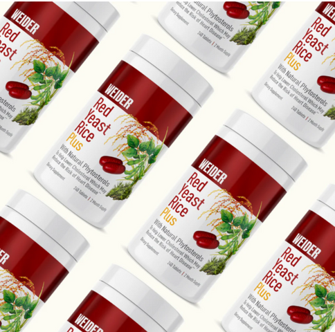 Viên uống hỗ trợ tim mạch Weider Red Yeast Rice Plus 1200mg - Giảm cholesterol, tăng cường sức khỏe, 240 viên
