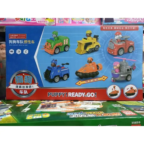 8064 Hộp đồ chơi mô hình Đội chó cứu hộ chạy bánh đà
