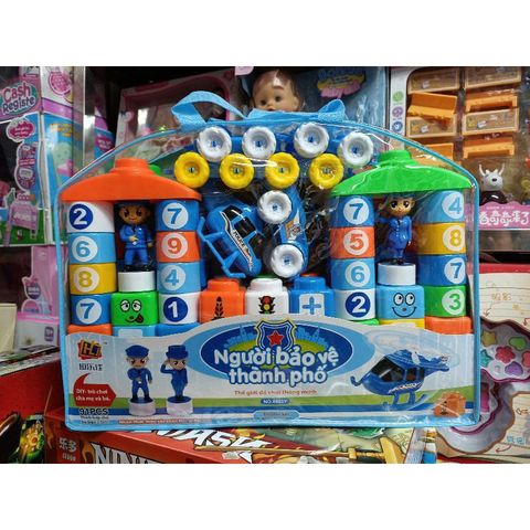 Bộ đồ chơi xếp hình Người bảo vệ thành phố 6003Y - Bộ xếp hình 91 chi tiết cho trẻ em, khéo léo, phát triển tư duy sáng tạo