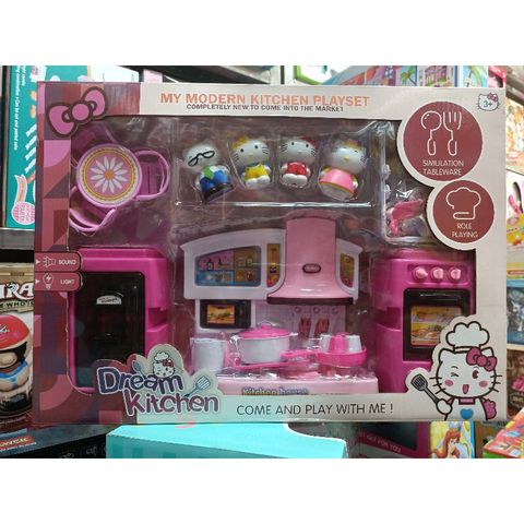 Hộp Đựng Thức Ăn Dream Kitchen - Hộp Tủ Bếp Có Nhạc và Đèn Phát Sáng 018-6, Phụ Kiện Nội Thất Độc Đáo