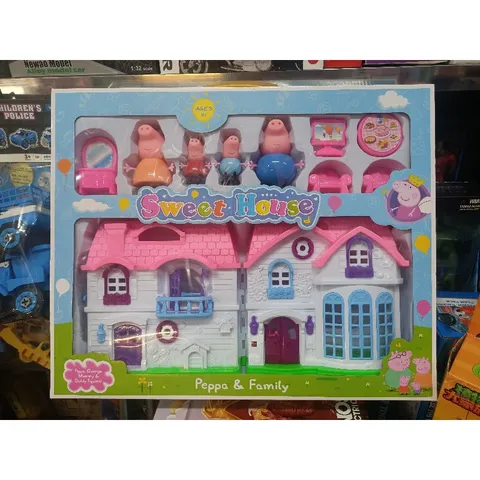 Hộp Đồ Chơi Nhà Heo Peppa Pig - Bộ Mô Phỏng Kèm Nội Thất Trang Trí Dành Cho Trẻ Em - Quà Tặng Tuyệt Vời 6005