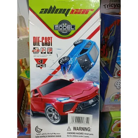 Hộp đồ chơi ô tô buýt kim loại 4 chiếc - Chạy bằng bánh đà, Màu sắc giao ngẫu nhiên, Đồ chơi trẻ em hấp dẫn