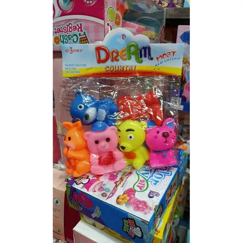 Bộ đồ chơi Túi thú chút chít Dream COUNTRY gồm 6 con (giao mẫu ngẫu nhiên)