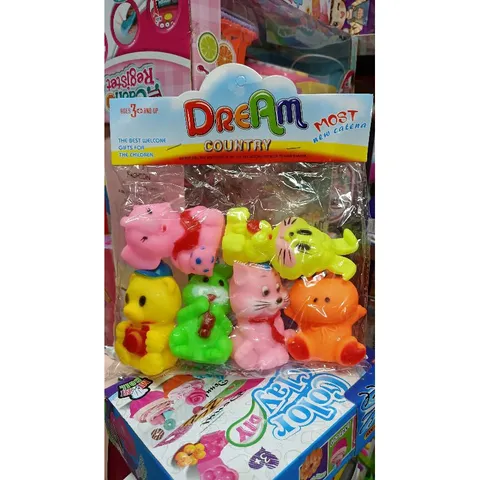 Bộ đồ chơi Túi thú chút chít Dream COUNTRY gồm 6 con (giao mẫu ngẫu nhiên)