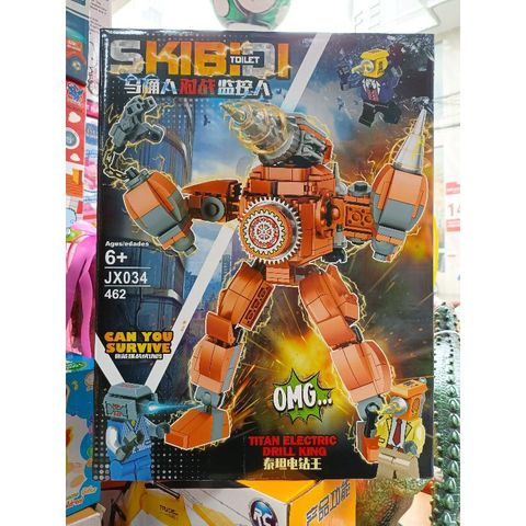 Hộp Lê Gô Lắp Ghép Mô Hình Robot SKIBIDI TOILET 034 - Đồ Chơi Lego Sáng Tạo Cho Trẻ Em, Mẫu Độc Đáo và Vui Nhộn