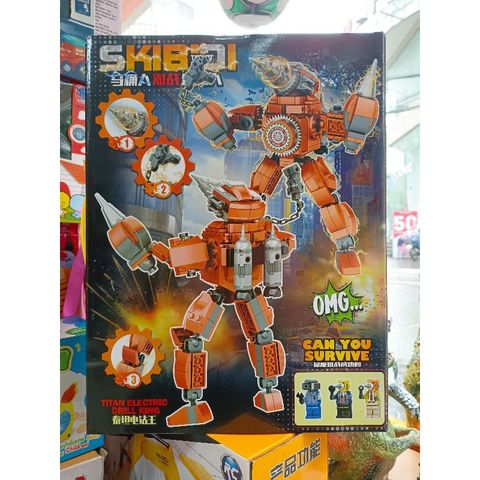 Hộp Lê Gô Lắp Ghép Mô Hình Robot SKIBIDI TOILET 034 - Đồ Chơi Lego Sáng Tạo Cho Trẻ Em, Mẫu Độc Đáo và Vui Nhộn