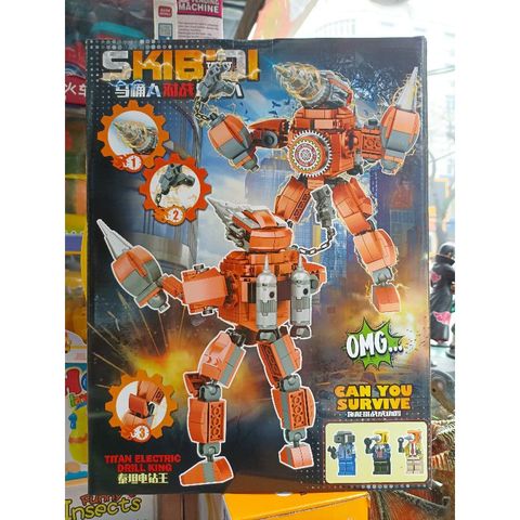 Hộp Lê Gô Lắp Ghép Mô Hình Robot SKIBIDI TOILET 034 - Đồ Chơi Lego Sáng Tạo Cho Trẻ Em, Mẫu Độc Đáo và Vui Nhộn