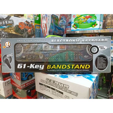 Hộp Đàn ELECTRONIC KEYBOARD kèm MIC hát có 61 phím nhạc và đèn phát sáng 6106