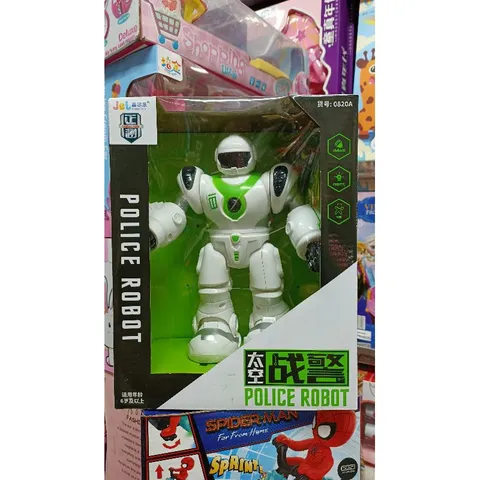Mô Hình Robot Biết Đi Với Nhạc & Đèn Phát Sáng 0820A - Đồ Chơi Điều Khiển Từ Xa Kèm Pin, Quà Tặng Tuyệt Vời Cho Trẻ Em