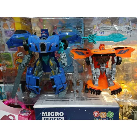 Hộp đồ chơi lắp ghép Robot biến hình thành Xe ô tô 8415 - Đồ chơi xếp hình sáng tạo cho trẻ em, phát triển tư duy và kỹ năng lắp ráp