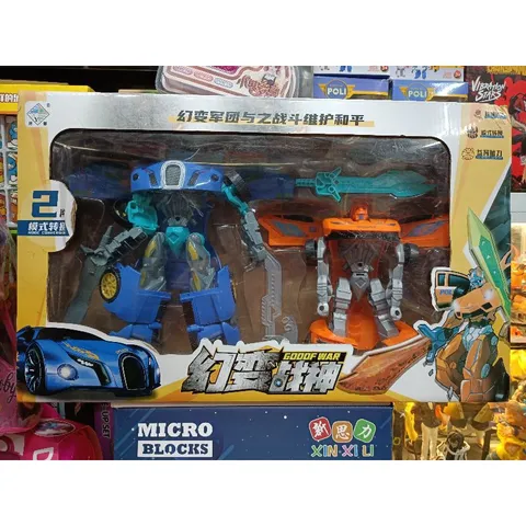 Hộp đồ chơi lắp ghép Robot biến hình thành Xe ô tô 8415 - Đồ chơi xếp hình sáng tạo cho trẻ em, phát triển tư duy và kỹ năng lắp ráp