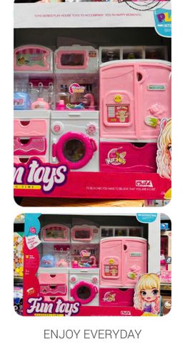Đồ Chơi Nấu Ăn Có Nhạc Fun Toys 104 - Đồ Chơi Nhà Bếp 3 Ngăn Giúp Trẻ Phát Triển Kỹ Năng Tưởng Tượng và Sáng Tạo