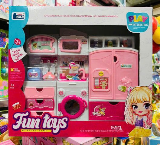 Đồ Chơi Nấu Ăn Có Nhạc Fun Toys 104 - Đồ Chơi Nhà Bếp 3 Ngăn Giúp Trẻ Phát Triển Kỹ Năng Tưởng Tượng và Sáng Tạo