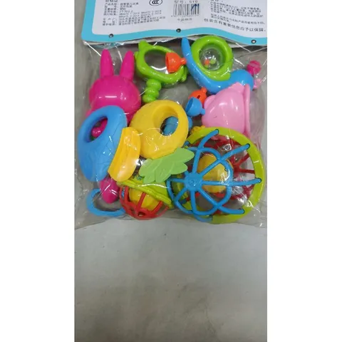 Bộ đồ chơi lắc dành cho trẻ sơ sinh 519 - 8 chi tiết nhiều màu sắc, an toàn và thú vị cho bé yêu phát triển vận động