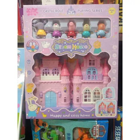 Hộp đồ chơi Ngôi nhà Heo Peppa Pig Dream House cùng nội thất trang trí 589B - Món quà vui nhộn cho bé yêu