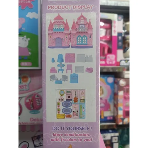 Hộp đồ chơi Ngôi nhà Heo Peppa Pig Dream House cùng nội thất trang trí 589B - Món quà vui nhộn cho bé yêu
