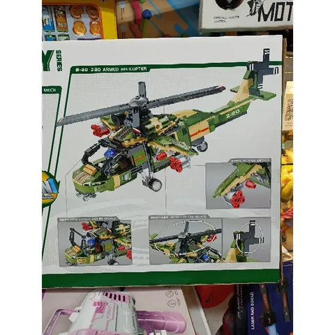 Hộp Lê Gô Lắp Ghép Mô Hình Máy Bay Trực Thăng Z-20 BB101 - Đồ Chơi Giáo Dục Cho Trẻ Em, Tăng Cường Kỹ Năng Sáng Tạo