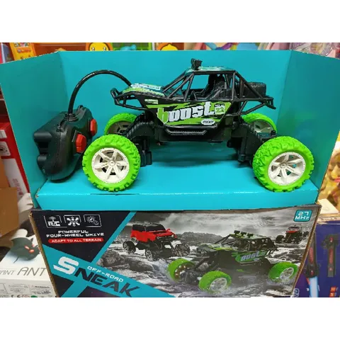 Xe Ô Tô Địa Hình Điều Khiển Từ Xa 4 Chiều Có Đèn Phát Sáng - Đồ Chơi RC Tặng Kèm Pin, Giao Màu Ngẫu Nhiên