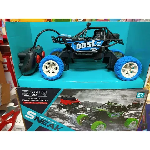 Xe Ô Tô Địa Hình Điều Khiển Từ Xa 4 Chiều Có Đèn Phát Sáng - Đồ Chơi RC Tặng Kèm Pin, Giao Màu Ngẫu Nhiên