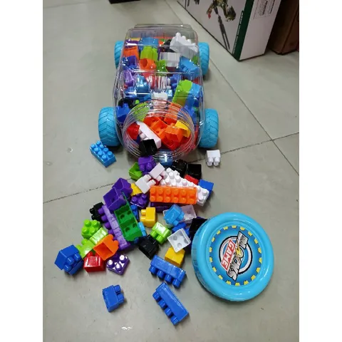 Hộp xếp hình ô tô BLOCKS GAME - 160 chi tiết lắp ráp ngẫu nhiên cho trẻ em - Đồ chơi thông minh phát triển tư duy