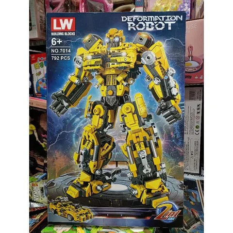 Hộp Lego Lắp Ghép 2in1 Mô Hình Robot và Xe Ô Tô 7014 - Đồ Chơi Sáng Tạo Cho Trẻ Em