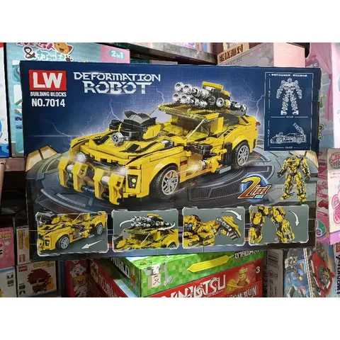 Hộp Lego Lắp Ghép 2in1 Mô Hình Robot và Xe Ô Tô 7014 - Đồ Chơi Sáng Tạo Cho Trẻ Em