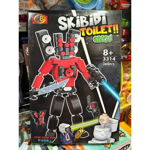 Hộp Lego Lắp Ghép Mô Hình Robot SKIBIDI TOILET 3314 - Đồ Chơi Xây Dựng Sáng Tạo Cho Trẻ Em Yêu Thích Ẩn Dụ Phim Hoạt Hình