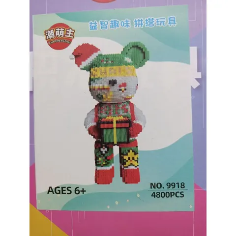 Xếp Hình Lắp Ghép Gấu Magic Block 9918 - Đồ Chơi 4800 Chi Tiết Có Đèn Phát Sáng - Quà Tặng Sáng Tạo Cho Trẻ Em