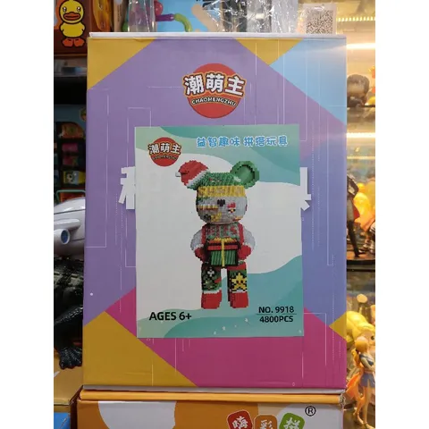 Xếp Hình Lắp Ghép Gấu Magic Block 9918 - Đồ Chơi 4800 Chi Tiết Có Đèn Phát Sáng - Quà Tặng Sáng Tạo Cho Trẻ Em