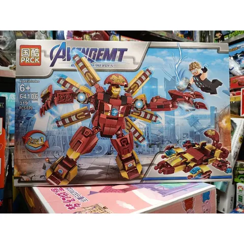 Hộp Lego 2in1 Xe Ô Tô và Robot Người Sắt - BATTLE OF HEROES 64106 - Đồ Chơi Lắp Ghép Sáng Tạo cho Trẻ Em