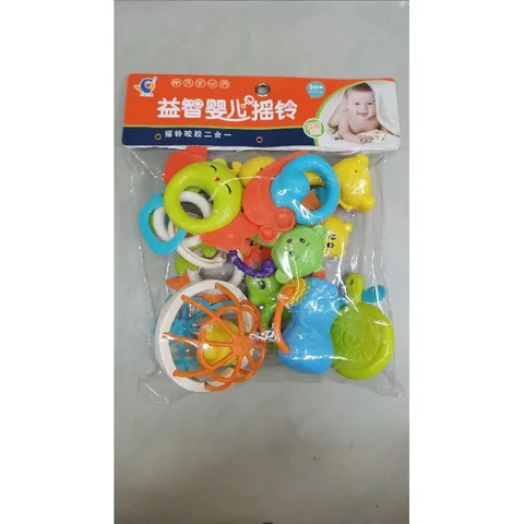 Bộ đồ chơi Lúc lắc cho trẻ sơ sinh 566 - Set 10 chi tiết an toàn, màu sắc ngẫu nhiên, kích thích phát triển trẻ nhỏ