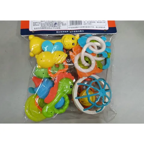 Bộ đồ chơi Lúc lắc cho trẻ sơ sinh 566 - Set 10 chi tiết an toàn, màu sắc ngẫu nhiên, kích thích phát triển trẻ nhỏ
