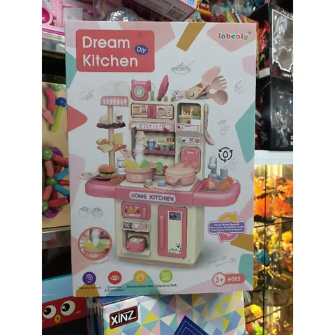 Hộp Bếp Nấu Ăn DREAM KITCHEN 36T-2 - Đồ Chơi Có Nhạc và Đèn Phát Sáng, Tặng Kèm Pin, Giao Màu Ngẫu Nhiên