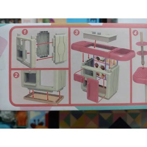 Hộp Bếp Nấu Ăn DREAM KITCHEN 36T-2 - Đồ Chơi Có Nhạc và Đèn Phát Sáng, Tặng Kèm Pin, Giao Màu Ngẫu Nhiên