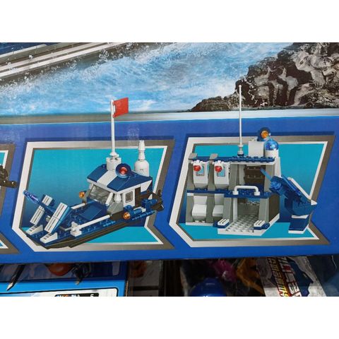 Hộp Lego Lắp Ghép 4in1 Chiếc Tàu Trên Biển 836 - Đồ Chơi Giáo Dục Sáng Tạo Cho Trẻ Em