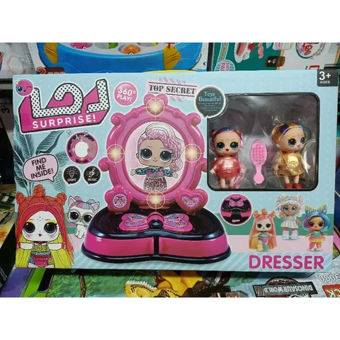 Hộp Đồ Chơi Trang Điểm LOL 2077 - Có Nhạc, Đèn Phát Sáng, Tặng Kèm Pin, Màu Ngẫu Nhiên - Quà Tặng Thú Vị Cho Bé