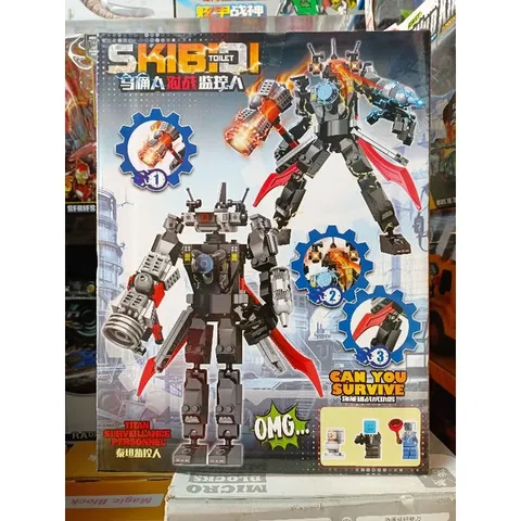 Hộp Lego Lắp Ghép Mô Hình Robot SKIBIDI TOILET 035 - Đồ Chơi Xây Dựng Thú Vị Cho Trẻ Em