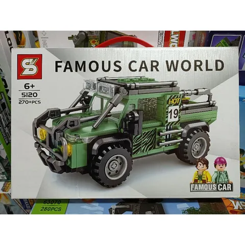 Hộp lê gô lắp ghép mô hình xe ô tô bán tải FAMOUS CAR WORLD 5120