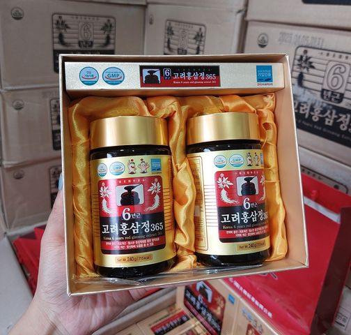Cao Hồng Sâm Hàn Quốc 365 - Giải Pháp Tăng Cường Sức Khỏe, Hỗ Trợ Miễn Dịch, Hộp 2 Lọ 240g