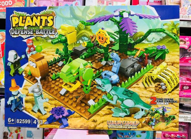 Đồ Chơi Lắp Ráp Plants Defense Battle Luxury Lineup 82599 - Lego Sáng Tạo Giải Trí Cho Trẻ Em, Phát Triển Tư Duy & Kỹ Năng