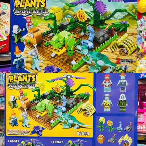 Đồ Chơi Lắp Ráp Plants Defense Battle Luxury Lineup 82599 - Lego Sáng Tạo Giải Trí Cho Trẻ Em, Phát Triển Tư Duy & Kỹ Năng