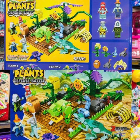 Đồ Chơi Lắp Ráp Plants Defense Battle Luxury Lineup 82599 - Lego Sáng Tạo Giải Trí Cho Trẻ Em, Phát Triển Tư Duy & Kỹ Năng