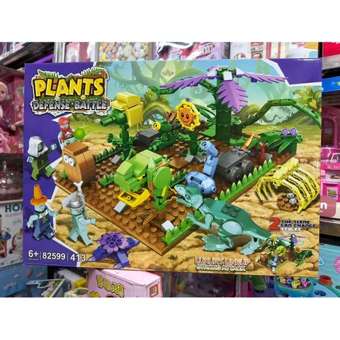 Xếp hình lắp ghép LEGO Plants Defense Battle 82599 - Đồ chơi xếp hình hấp dẫn cho trẻ em và người hâm mộ trò chơi